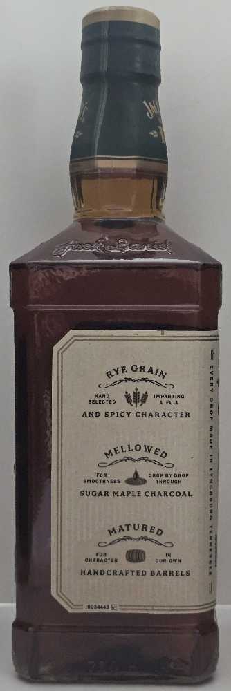 Rye - Jack Daniel Distillery (750 mL) alcohol collectible [Barcode 082184003435] - Main Image 2
