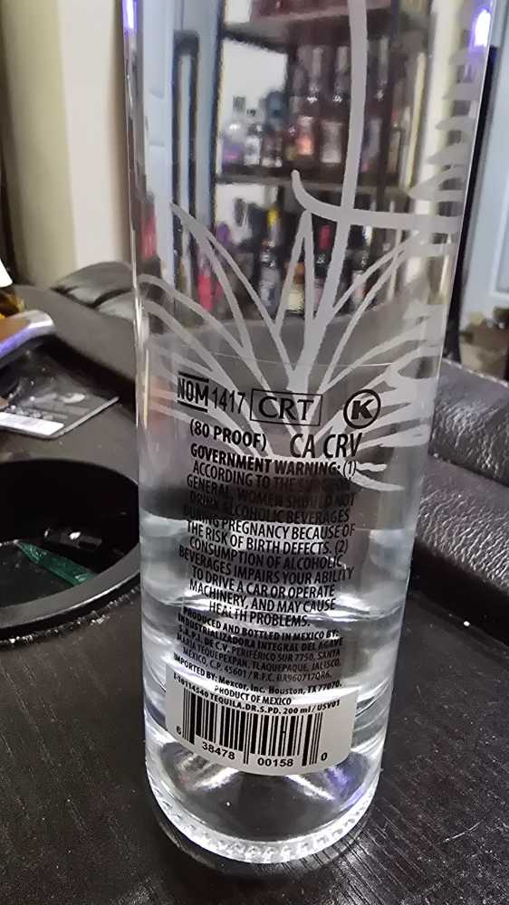 Don Ramon Diamante Silver Tequila - NOM 1417 (200 mL) alcohol collectible [Barcode 638478001580] - Main Image 2