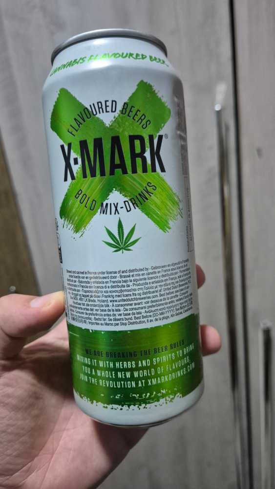 Cannabis Beer 500 X Mark 500ml - United Breweries (500 mL) alcohol collectible [Barcode 8718104917446] - Main Image 2