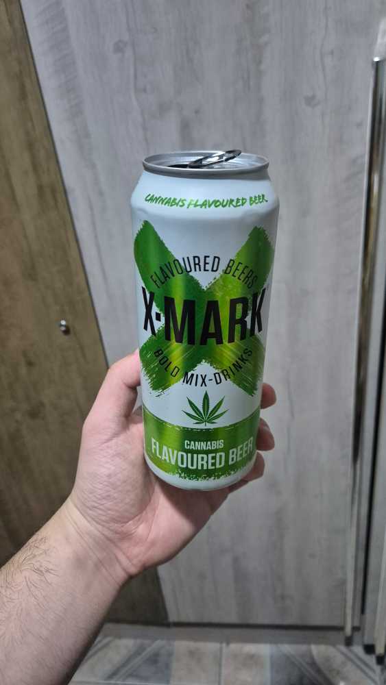 Cannabis Beer 500 X Mark 500ml - United Breweries (500 mL) alcohol collectible [Barcode 8718104917446] - Main Image 4