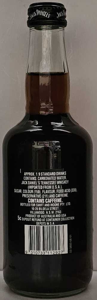 Whiskey & Cola (Australia) - Swift & Moore PTY (340 mL) alcohol collectible [Barcode 9310733112927] - Main Image 2