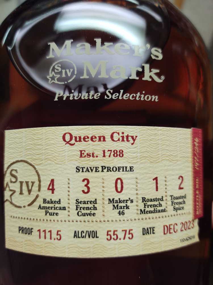 Maker’s Mark Private Selection Bourbon West Cache Liquor - Maker’s Mark Distillery (750 mL) alcohol collectible [Barcode 085246500460] - Main Image 2