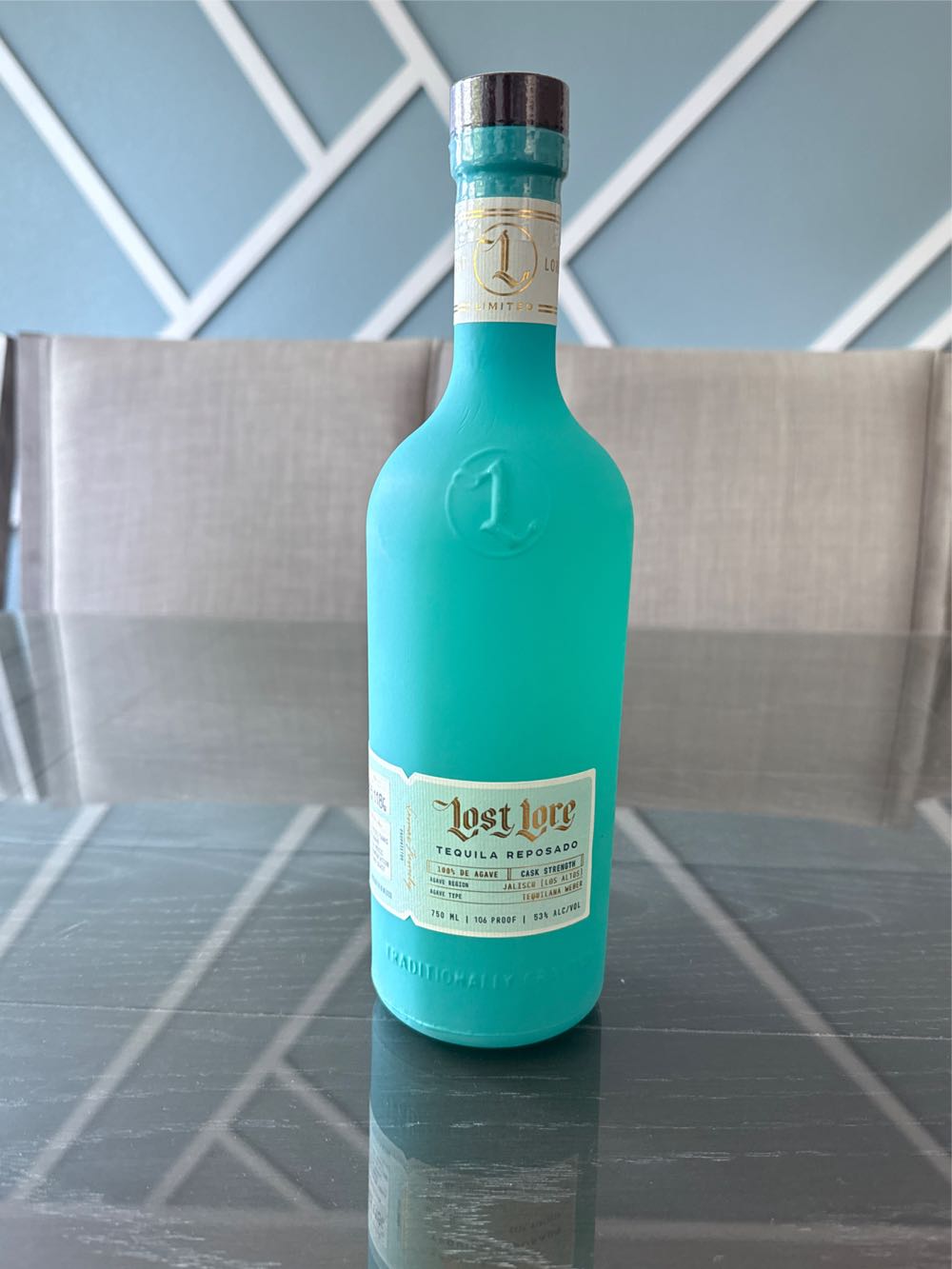 Lost Lore Reposado Tequila 750ml Cask Amburana Strength - NOM 1123 Cascahuin (750 mL) alcohol collectible [Barcode 198715532739] - Main Image 2