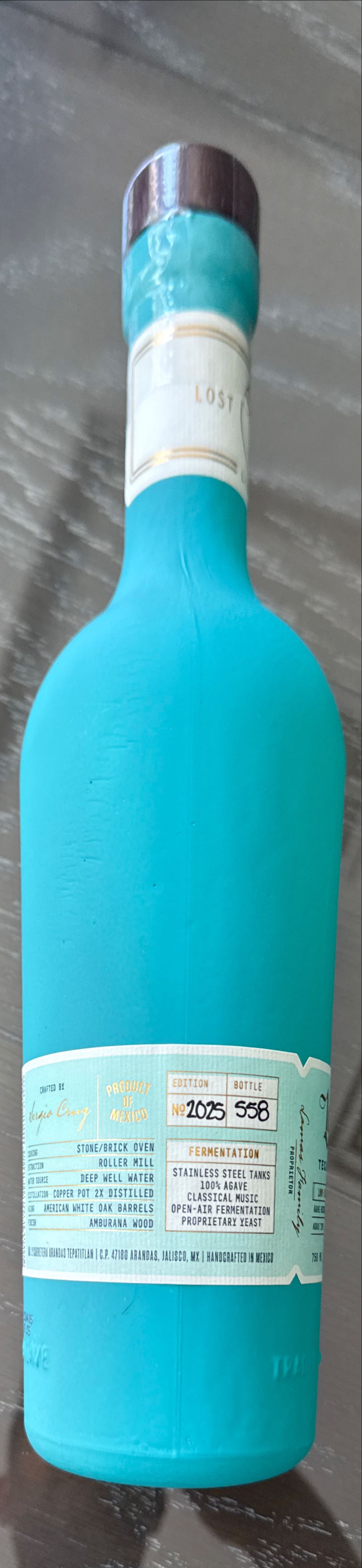 Lost Lore Reposado Tequila 750ml Cask Amburana Strength - NOM 1123 Cascahuin (750 mL) alcohol collectible [Barcode 198715532739] - Main Image 4