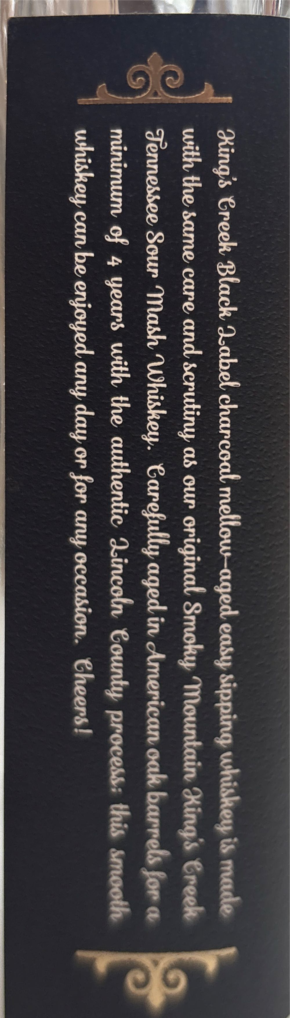 King’s Creek Black  alcohol collectible [Barcode 087116005242] - Main Image 2