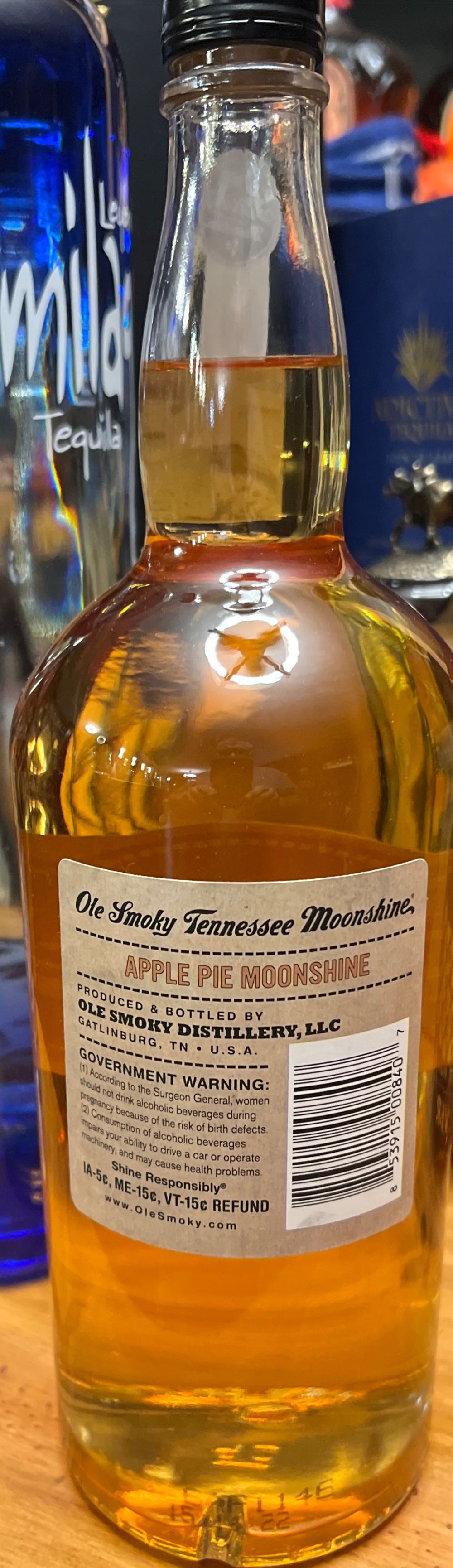 Ole Smoky Moonshine - Apple Pie Biznet - Ole Smoky Distillery (1 L) alcohol collectible [Barcode 853915008407] - Main Image 2
