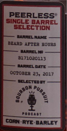 Peerless Single Barrel Bourbon - Peerless Distilling Co (750 mL) alcohol collectible - Main Image 2