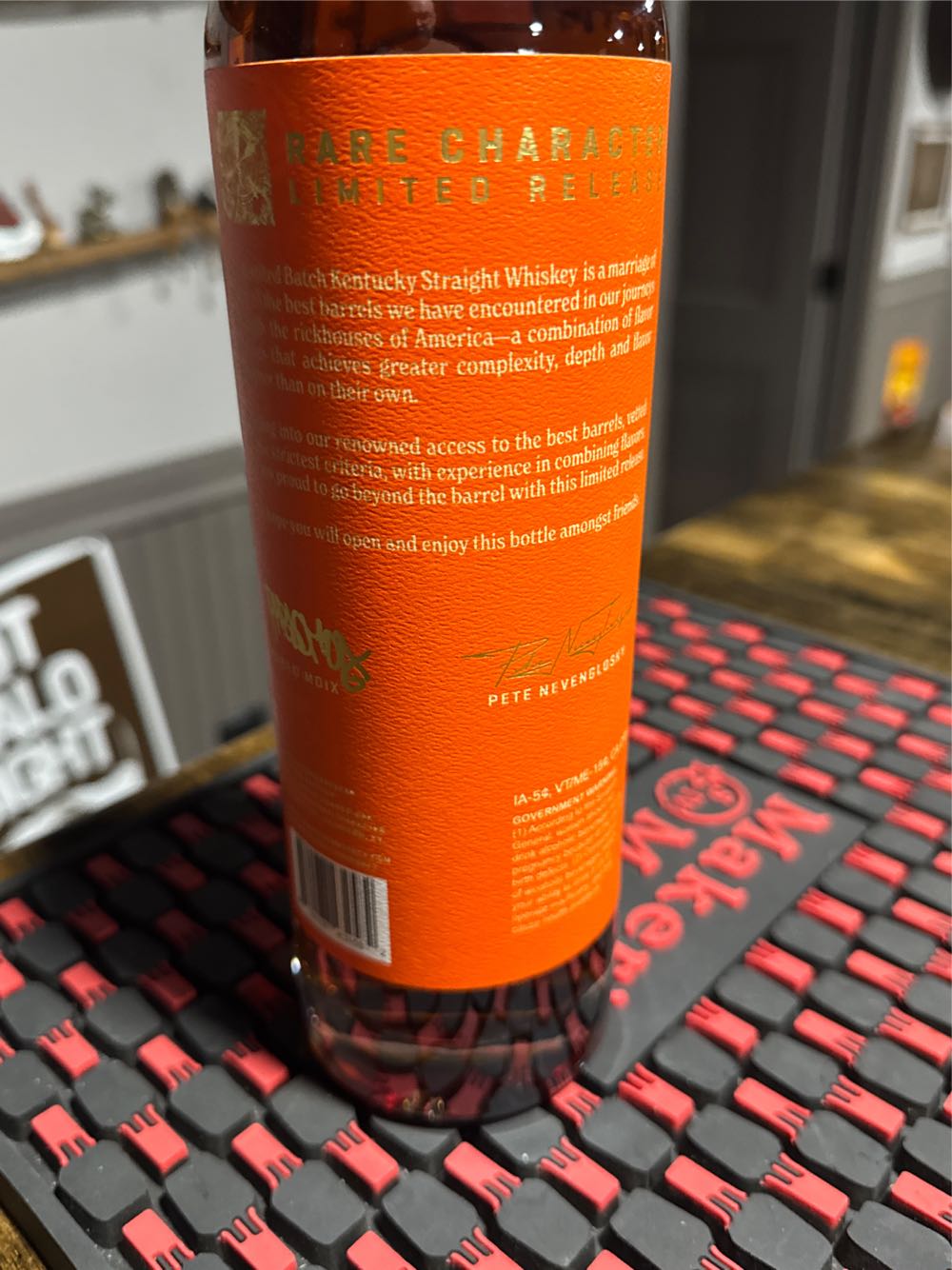 Rare Character Limited Release Batch 4 - Rare Character Whiskey Co (750 mL) alcohol collectible [Barcode 810137434582] - Main Image 2