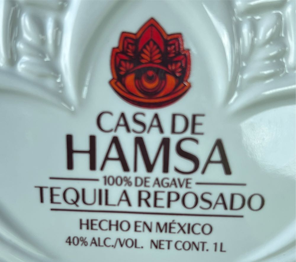 Casa De Hamsa - Casa Tequilera De Arandas, S.A. de C.V. (1 L) alcohol collectible [Barcode 701254426744] - Main Image 2