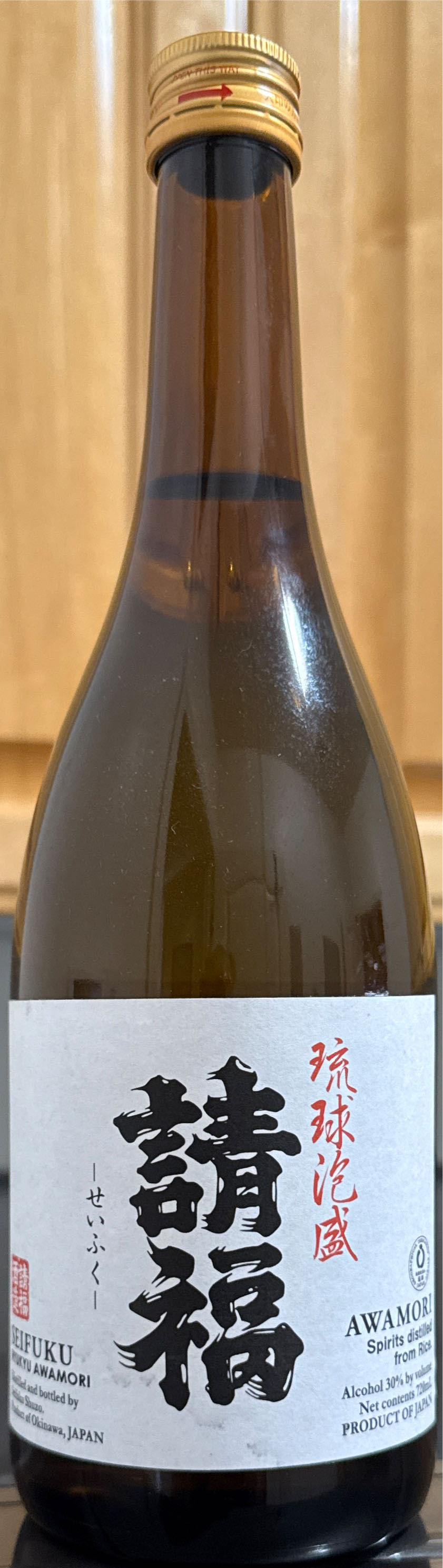 Seifuku Ryukyu Awamori - Seifuku Shuzo (720 mL) alcohol collectible [Barcode 072546105662] - Main Image 2