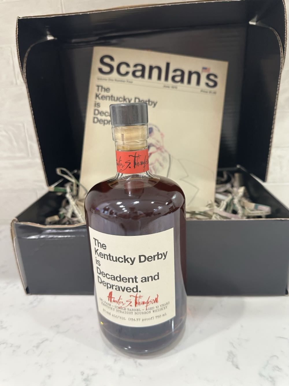 Gonzo Whiskey “ The Kentucky Derby Is Decadent And Depraved - Gonzo Whiskey Co (750 mL) alcohol collectible [Barcode 97634232] - Main Image 3