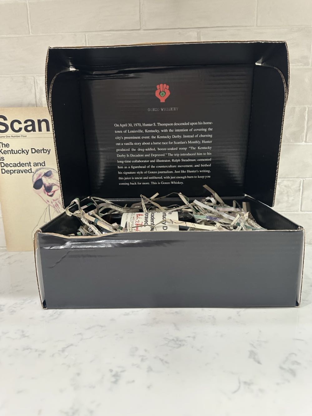 Gonzo Whiskey “ The Kentucky Derby Is Decadent And Depraved - Gonzo Whiskey Co (750 mL) alcohol collectible [Barcode 97634232] - Main Image 4