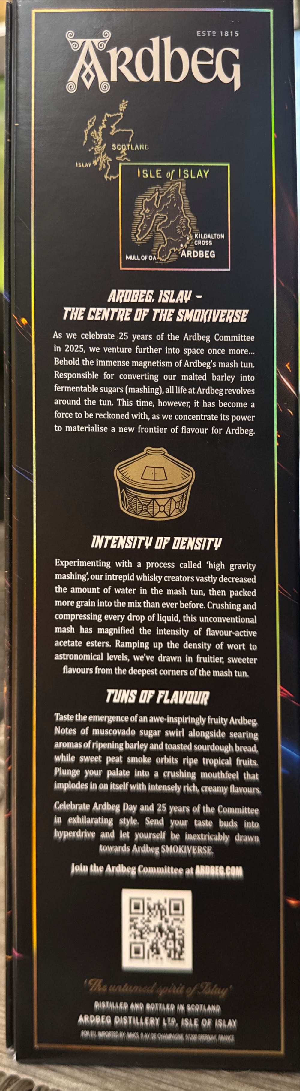 Ardbeg Smokiverse - Ardbeg Distillery (700 mL) alcohol collectible [Barcode 5010494995305] - Main Image 2