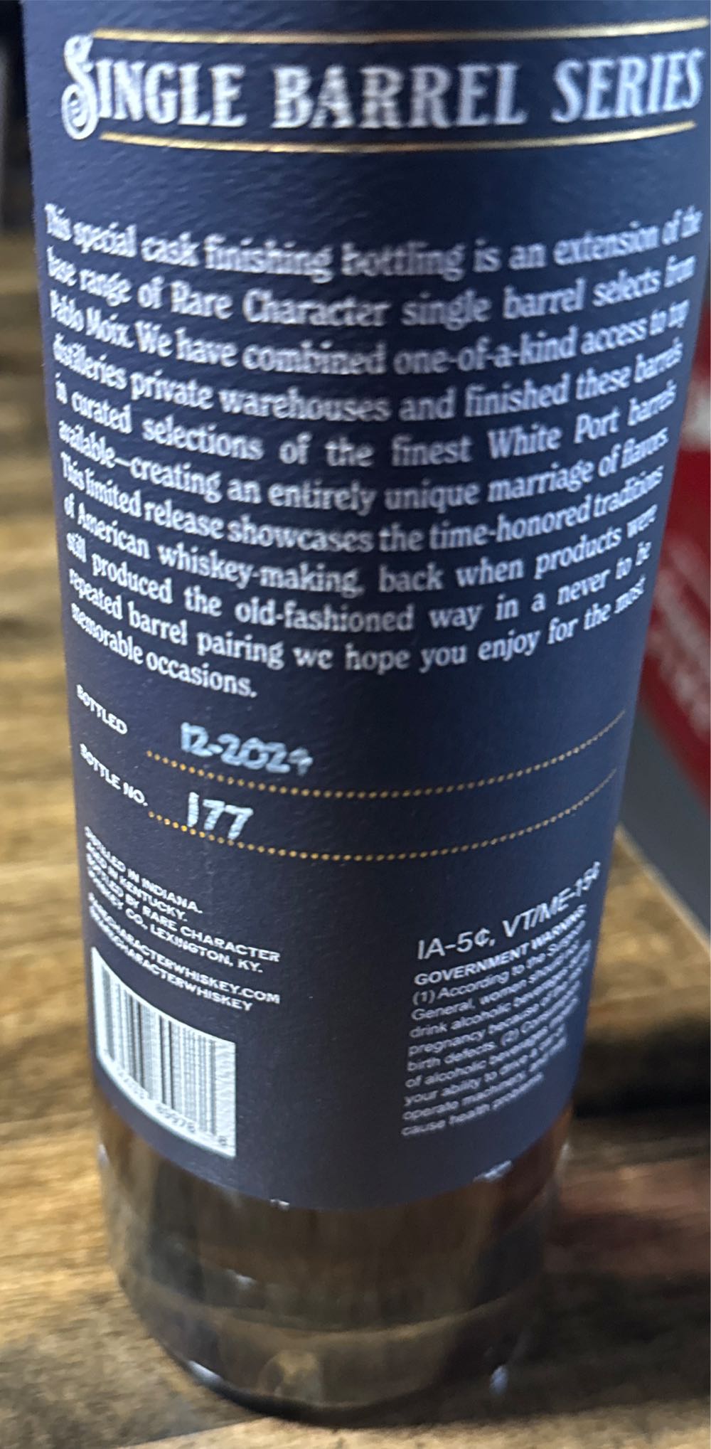 Rare Character Kappys Single Barrel - Rare Character Whiskey Co (750 mL) alcohol collectible [Barcode 850033899788] - Main Image 2