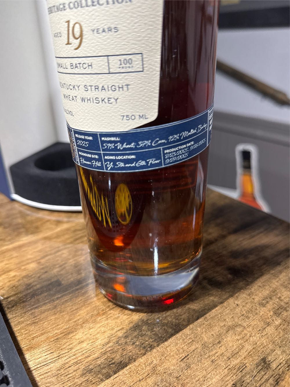 Heaven Hill Heritage Collection 19 Heritage Collection Wheat Whiskey - Heaven Hill Distillery (750 mL) alcohol collectible [Barcode 096749005598] - Main Image 2