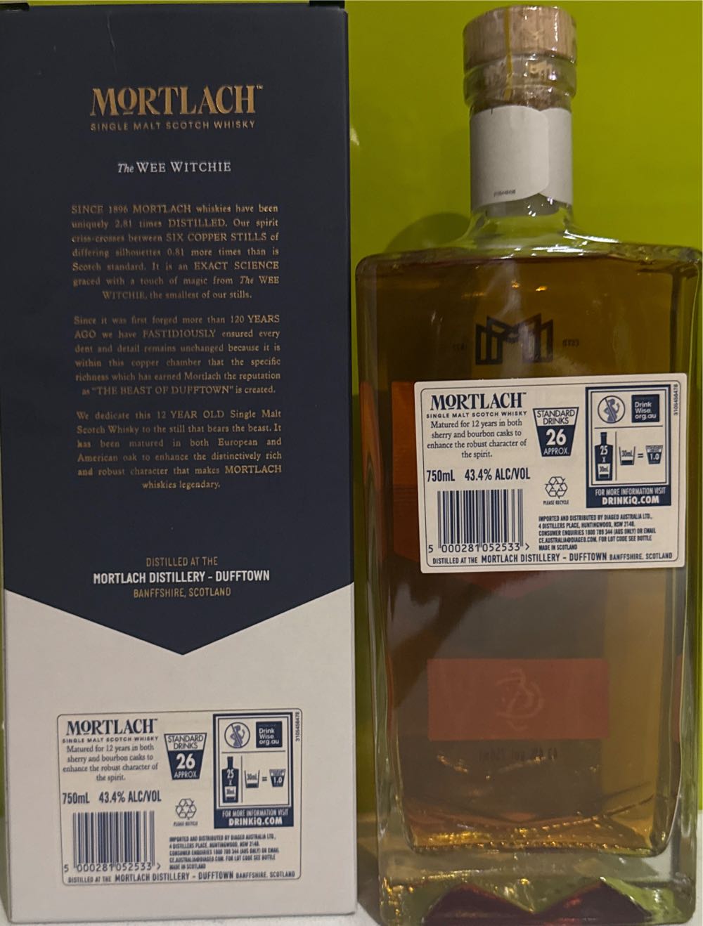 Mortlach The Wee Witchie 12 Yr Old - Mortlach Distillery (750 mL) alcohol collectible [Barcode 5000281052533] - Main Image 2