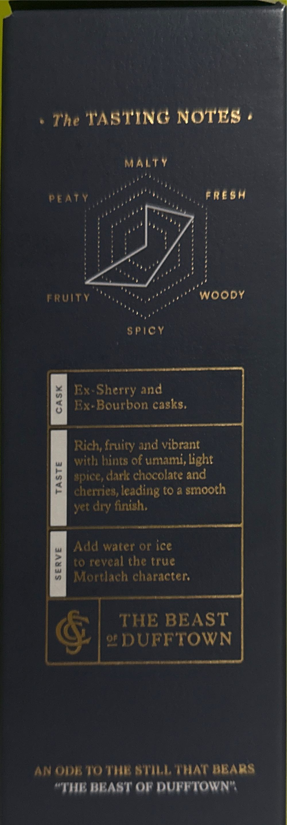 Mortlach The Wee Witchie 12 Yr Old - Mortlach Distillery (750 mL) alcohol collectible [Barcode 5000281052533] - Main Image 3