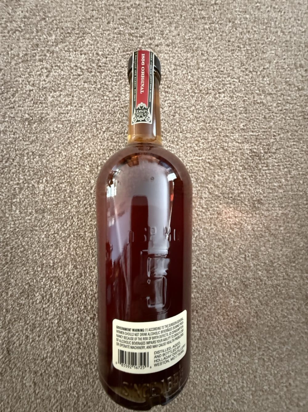 Ben Holladay 1856 One Barrel Bourbon - Holladay Distillers (750 mL) alcohol collectible [Barcode 085592167256] - Main Image 4