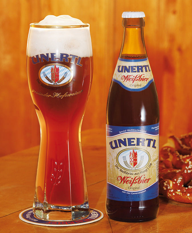 Unertl Weißbier - Weißbierbrauerei Alois Unertl, 83527 Haag (OB) (500 mL) alcohol collectible - Main Image 3