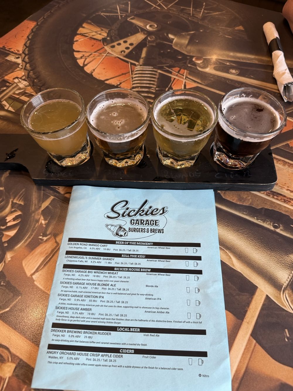 Sickies Garage House Amber - Sickies Garage Burgers & Brews, Fargo alcohol collectible - Main Image 3