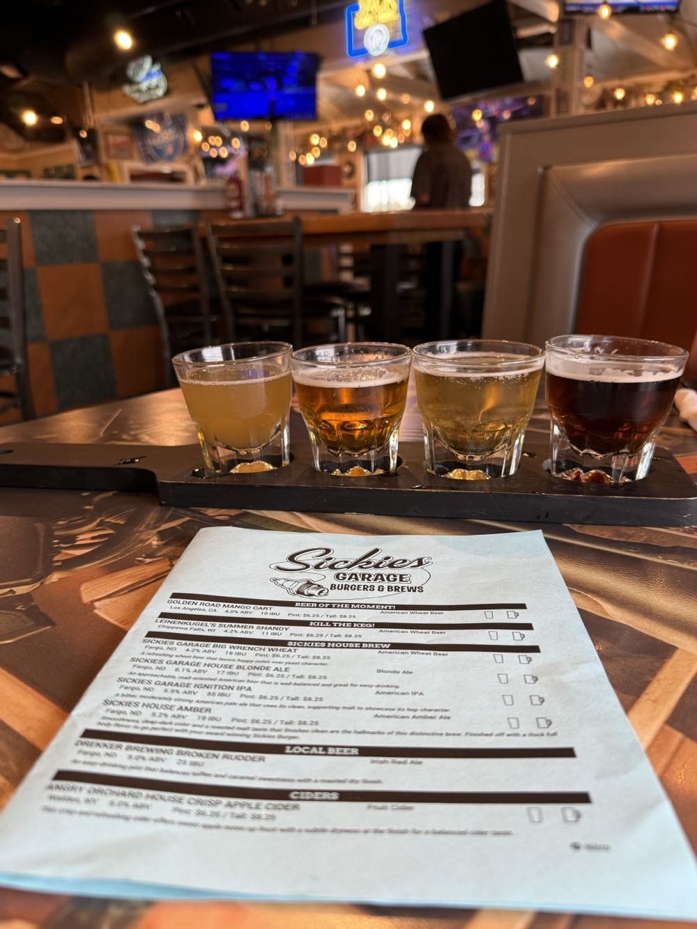 Sickies Garage House Amber - Sickies Garage Burgers & Brews, Fargo alcohol collectible - Main Image 4