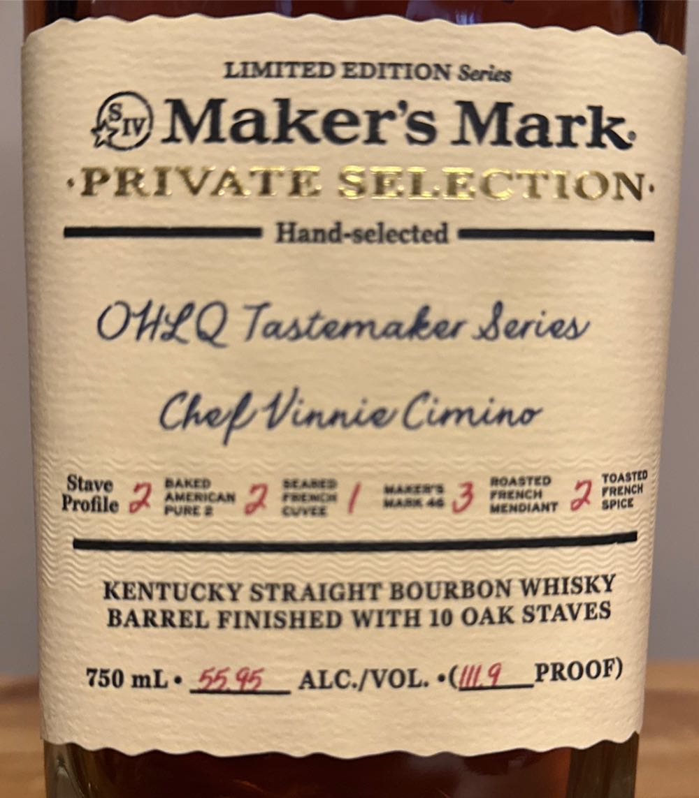 Makers Mark Private Selection - Maker’s Mark Distillery, Inc. (750 mL) alcohol collectible [Barcode 085246500460] - Main Image 3
