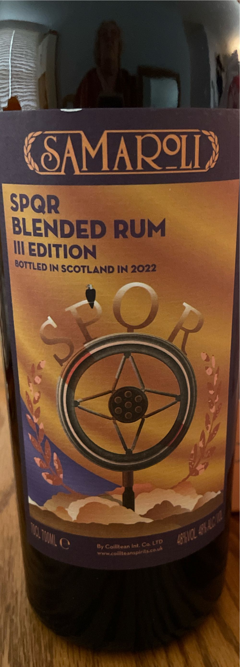 Samaroli Spqr Blended Rum III - Samaroli (700 mL) alcohol collectible [Barcode 5060417913749] - Main Image 2