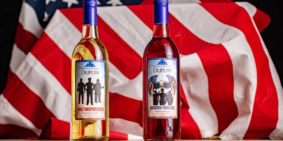 Duplin Sweet Table Wine - First Responder - Duplin Wine Cellar (750 mL) alcohol collectible [Barcode 082504279045] - Main Image 2