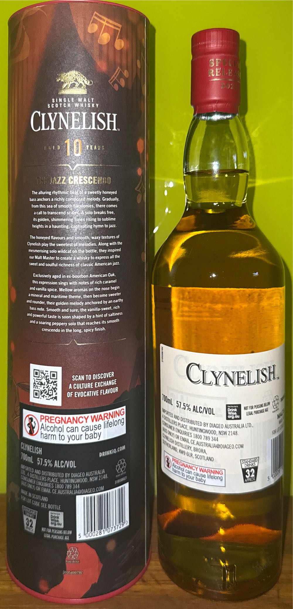 Clynelish The Jazz Crescendo 10yr - Clynelish Distillery (700 mL) alcohol collectible [Barcode 5000281073729] - Main Image 2