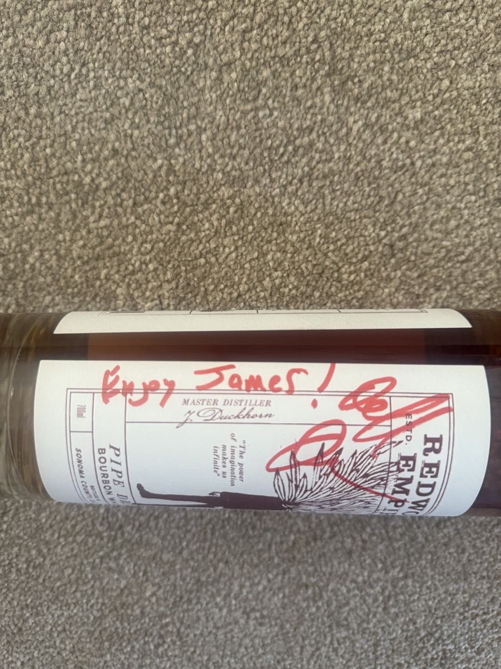 Redwood Empire Pipe Dream Bourbon Whiskey - Redwood Empire (700 mL) alcohol collectible [Barcode 851718880015] - Main Image 3