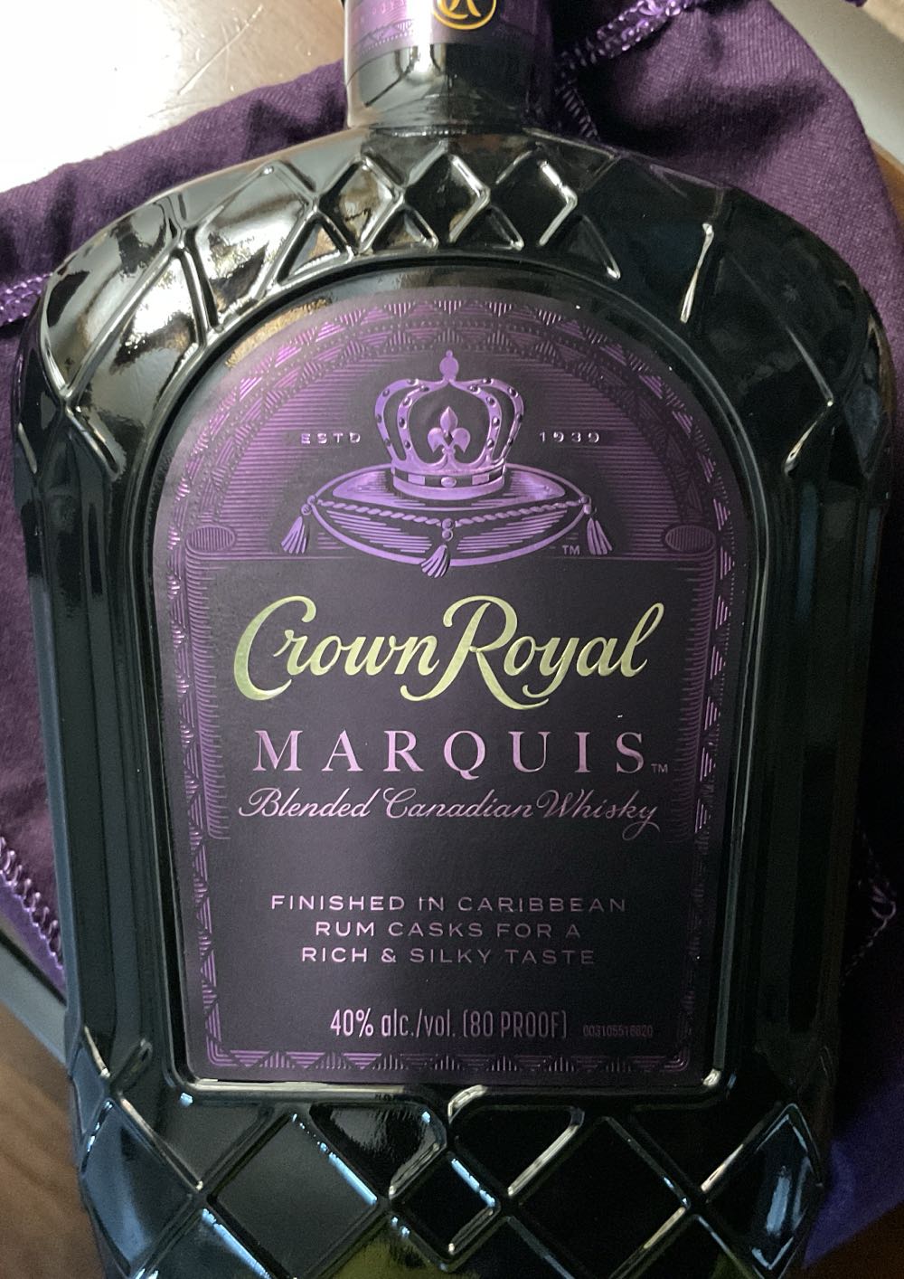 Whiskey - Crown Royal Marquis - Crown Royal Company (750 mL) alcohol collectible [Barcode 082000809616] - Main Image 4