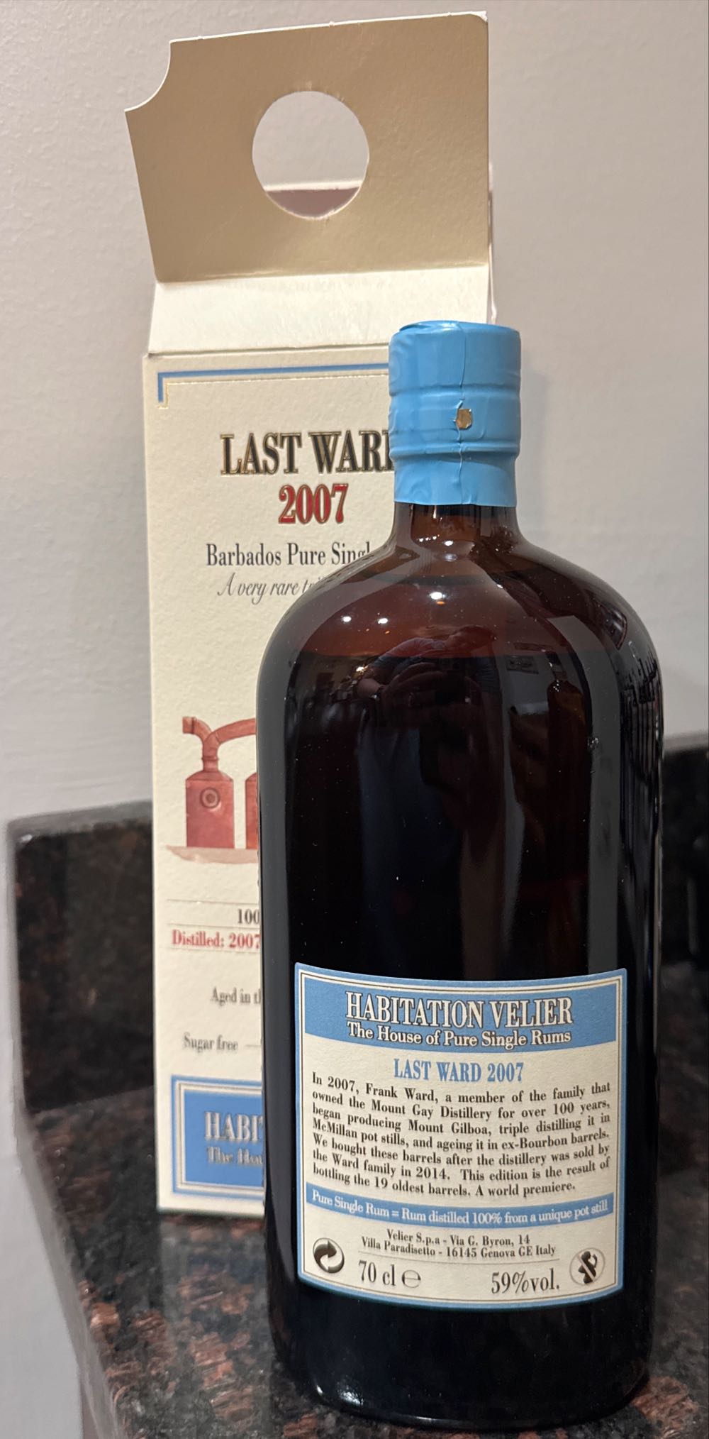 Habitation Velier Last Ward 2007 - Habitation Velier alcohol collectible [Barcode 5415281049511] - Main Image 2