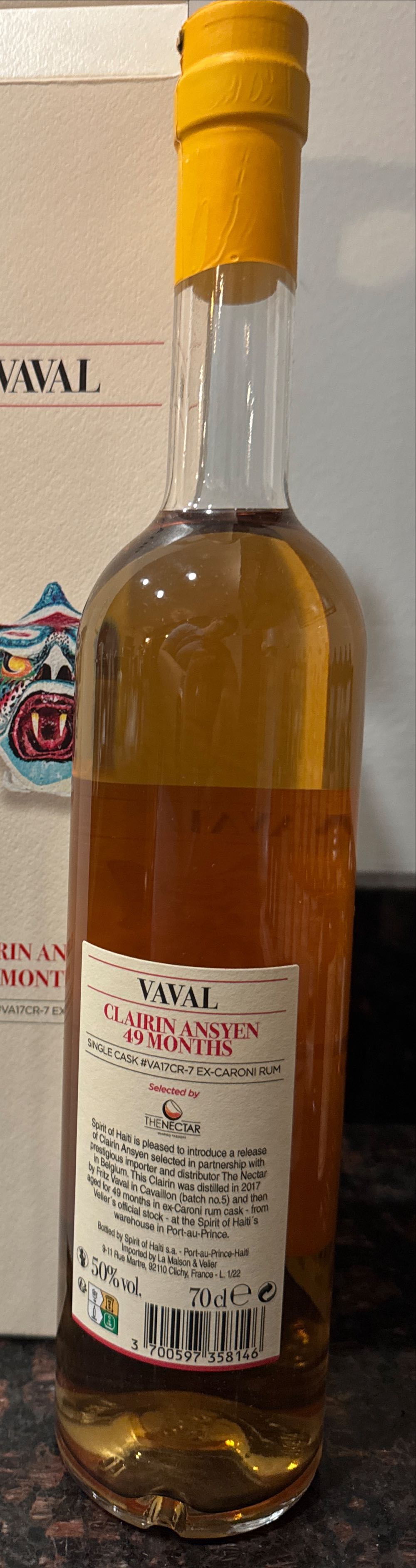 Clarin Ansyen - Vaval alcohol collectible [Barcode 3700597358146] - Main Image 2
