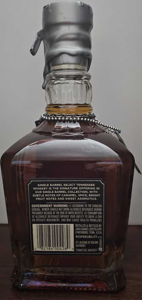 Single Barrel Select (MSGT Jeff Wentz) - Jack Daniel Distillery (750 mL) alcohol collectible [Barcode 082184004289] - Main Image 3