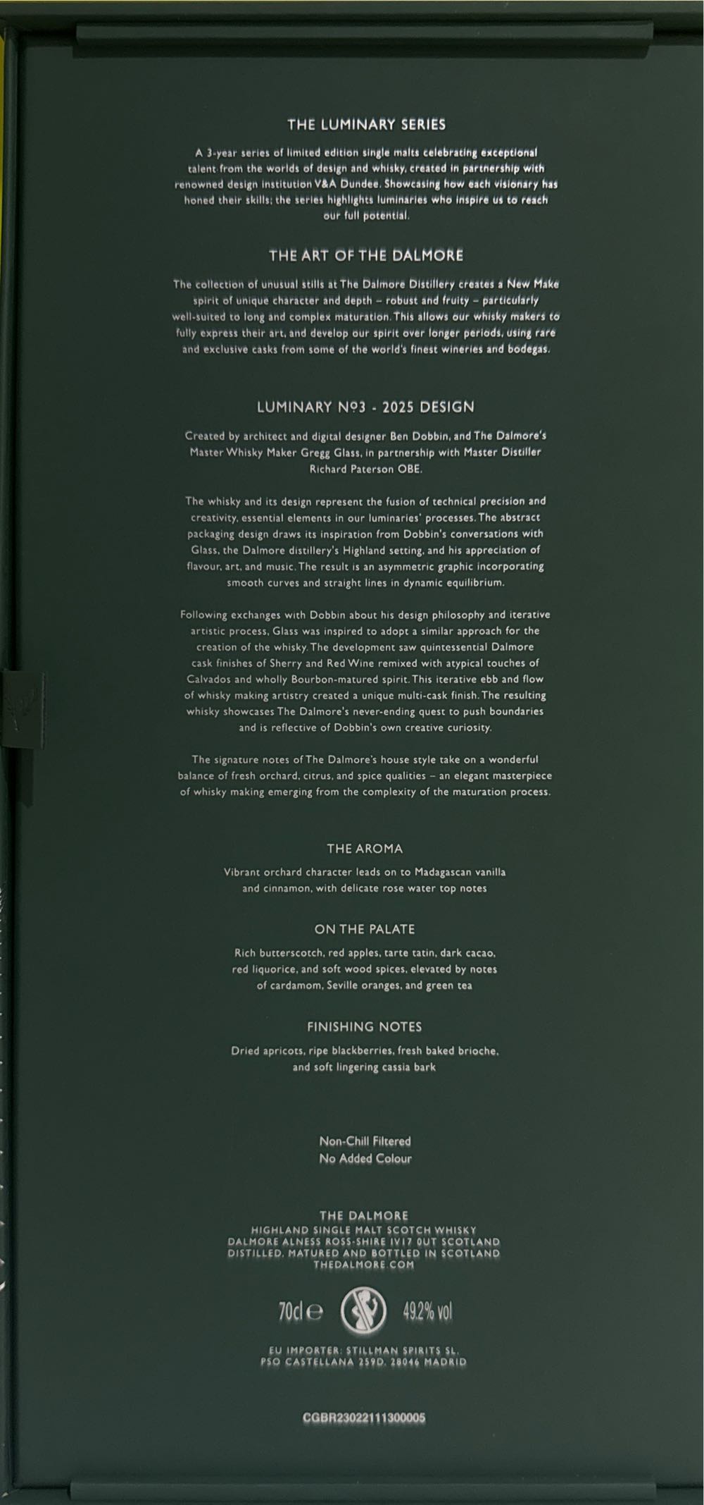 Dalmore Luminary No.3.  17 Yr Old - Dalmore Distillery (700 mL) alcohol collectible [Barcode 5013967021778] - Main Image 3