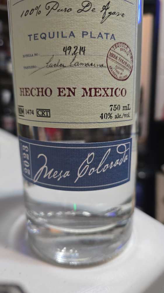 Tequila Ocho 2023 Plata Single Estate Mesa Colorada Tequila - NOM 1474 (750 mL) alcohol collectible [Barcode 898627001308] - Main Image 2