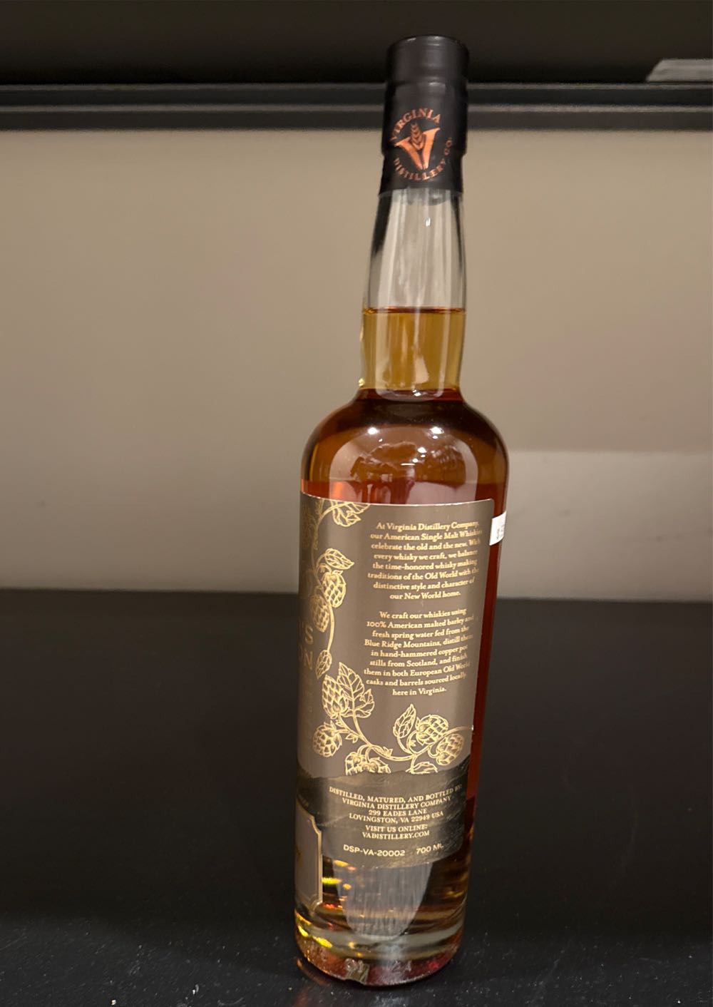 The Brewer’s Coalition Goose Island Stout Cask Finished American Single Malt BiB - Virginia Distillery Company (700 mL) alcohol collectible [Barcode 891306002443] - Main Image 2