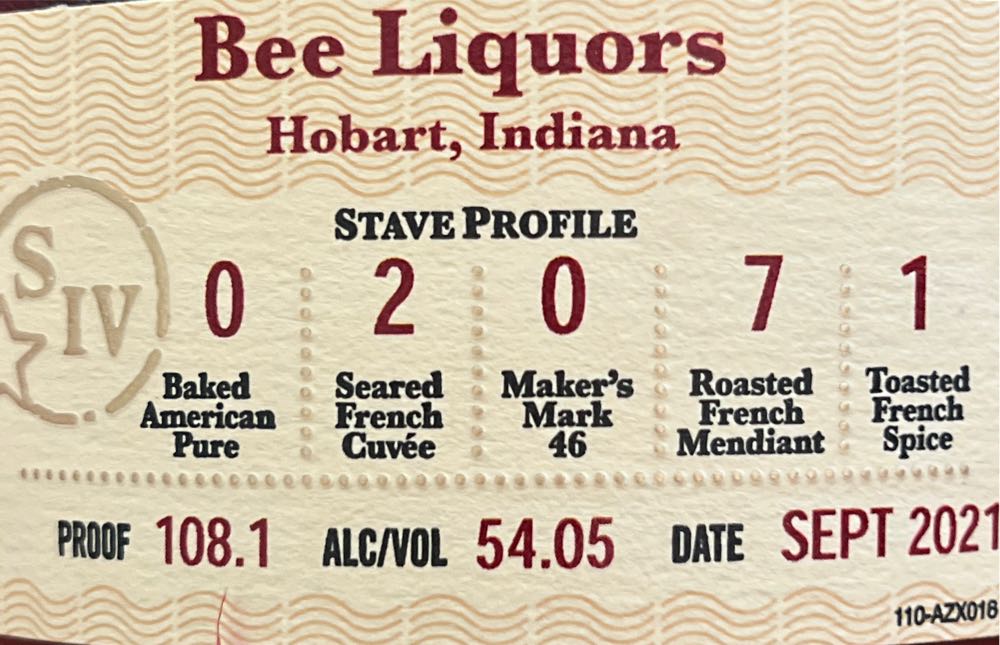 Makers Mark Private Selection Bee’s Liquors - Maker’s Mark Distillery (750 mL) alcohol collectible [Barcode 085246500460] - Main Image 2