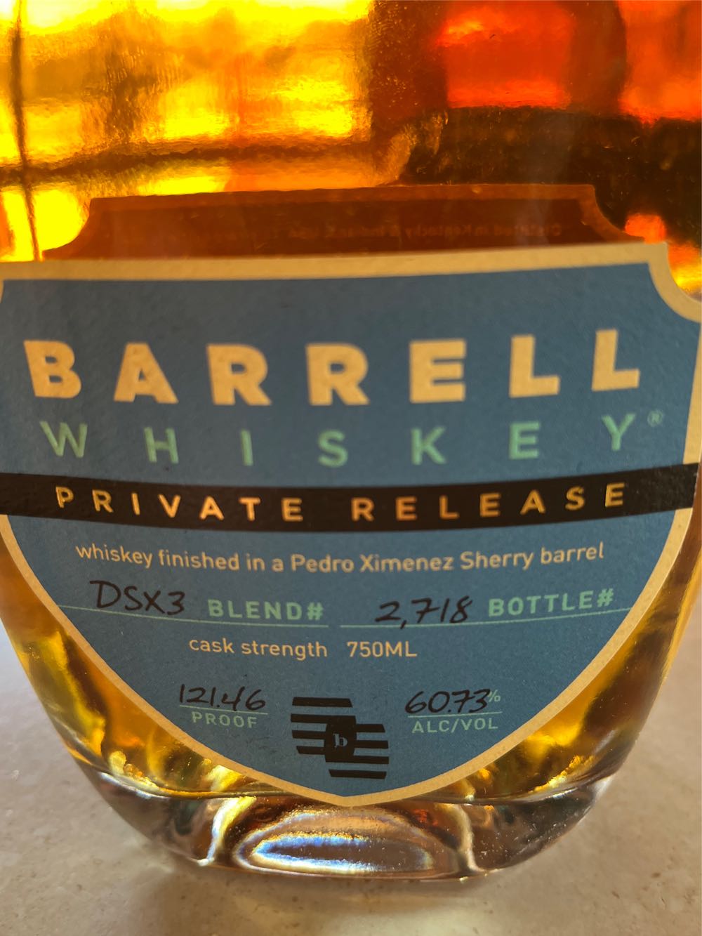 Barrell Craft  Private release PX Sherry - Barrell Craft Spirits, Stamford, CT alcohol collectible [Barcode 736040545378] - Main Image 2