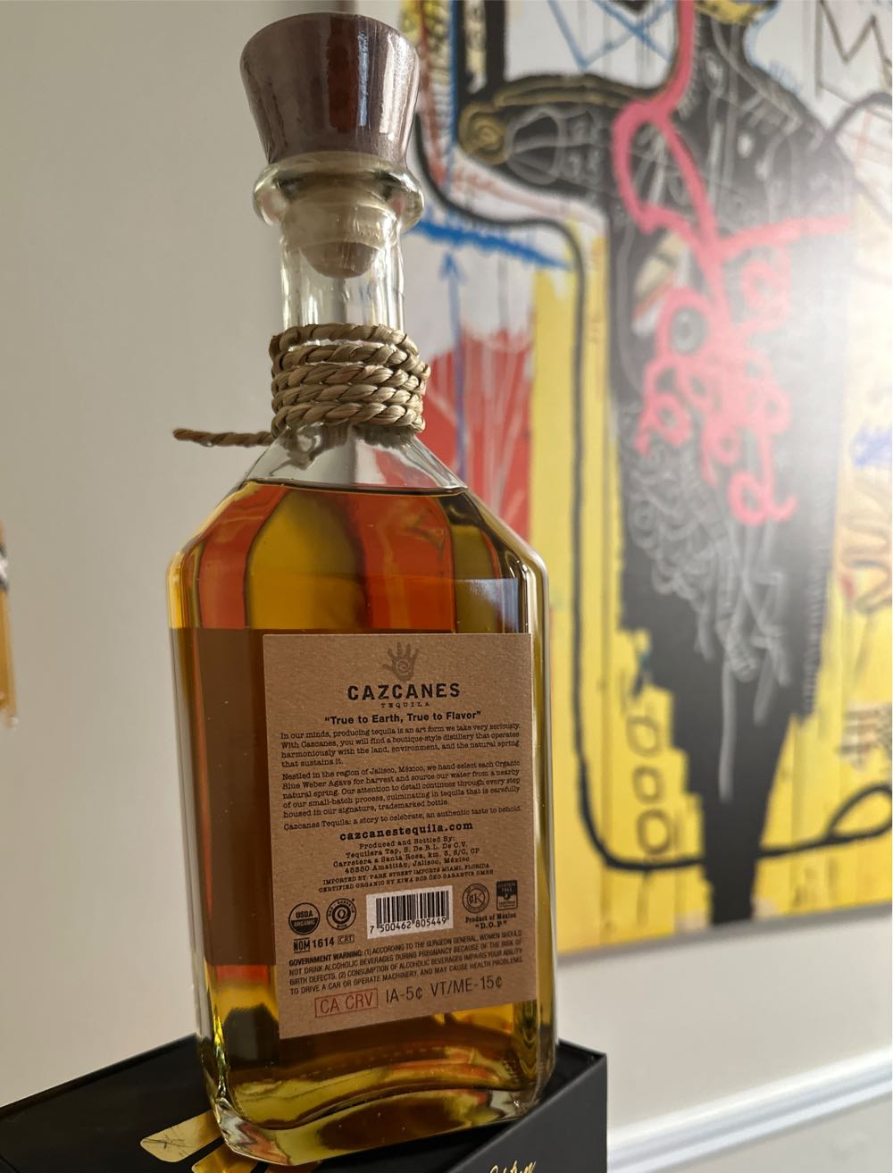 Cazcanes No. 7 Extra Anejo Tequila 750ml No.7 Añejo - Cazcanes Distillery (750 mL) alcohol collectible [Barcode 7500462805449] - Main Image 2