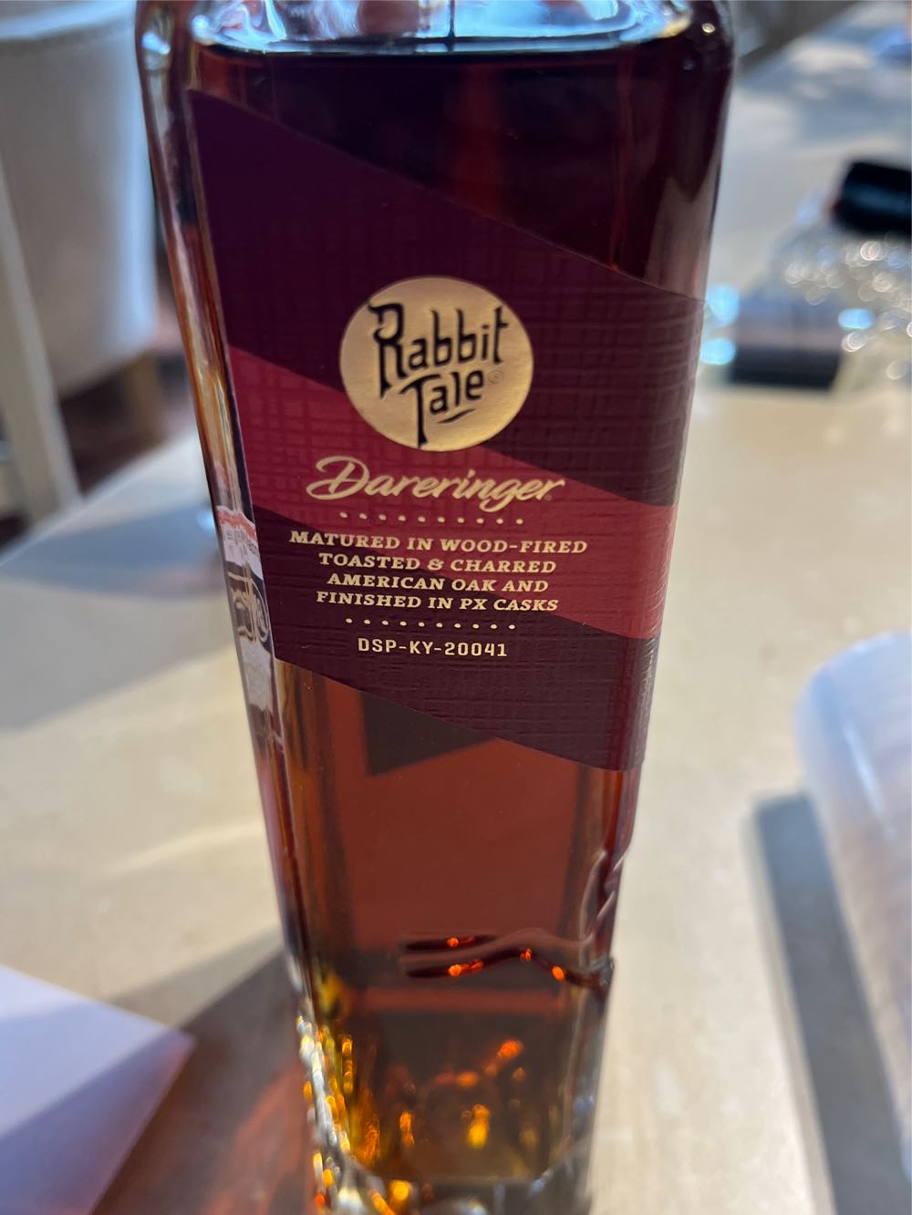 Rabbit Tale Dareringer Kentucky Straight Bourbon  (700 mL) alcohol collectible [Barcode 5060755700209] - Main Image 2