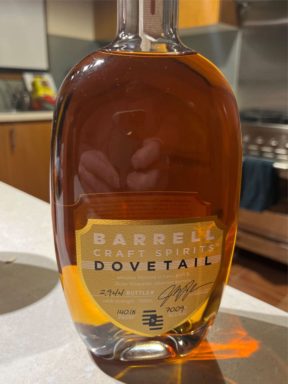 Barrell Gold Label Dovetail Whiskey Hazmatt  alcohol collectible [Barcode 736040005773] - Main Image 2
