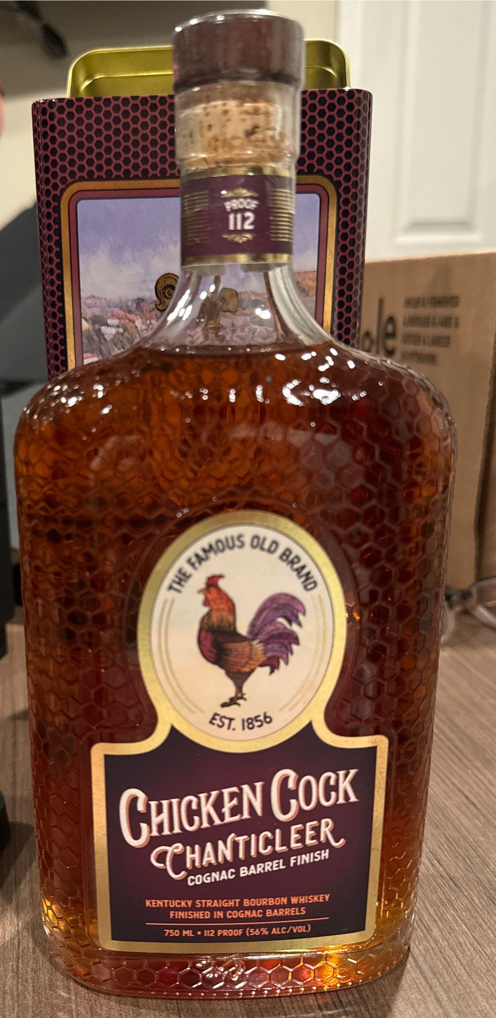 Chicken Cock Chanticleer Cognac Barrel Finish Bourbon 750ml Kentucky - Grain & Barrel Spirits (750 mL) alcohol collectible [Barcode 810020890334] - Main Image 2