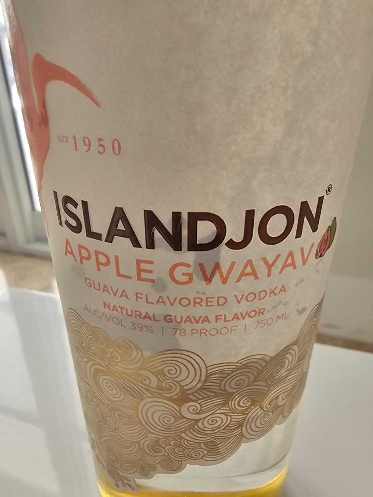 Islandjon Apple Gwayav Vodka Guava Island Jon - islandion for Godwin Beverage, CO (750 mL) alcohol collectible [Barcode 865033000317] - Main Image 3