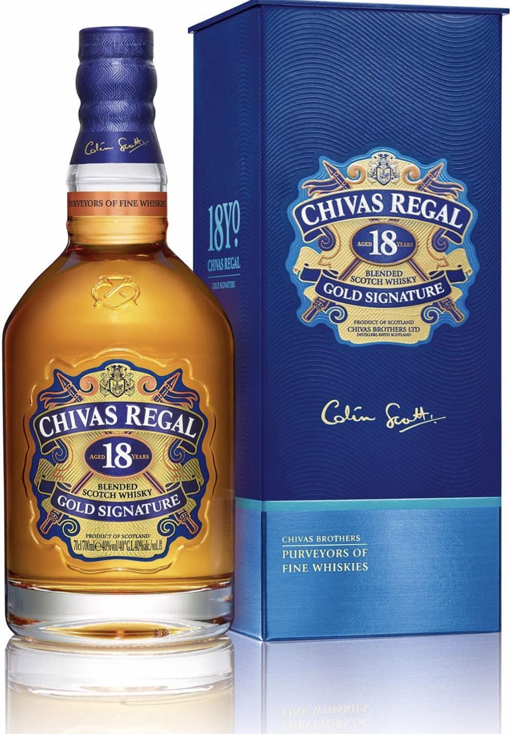 Chivas Regal | 18 Yrs Old Gold Signature - Chivas Brothers Ltd. (200 mL) alcohol collectible - Main Image 2