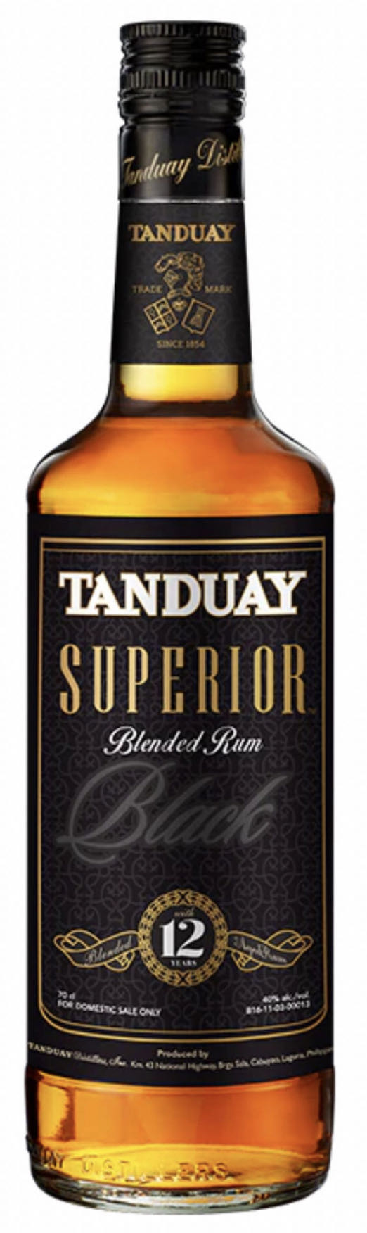 Tanduay | Superior - Tanduay Distillers, Inc. (700 mL) alcohol collectible - Main Image 2