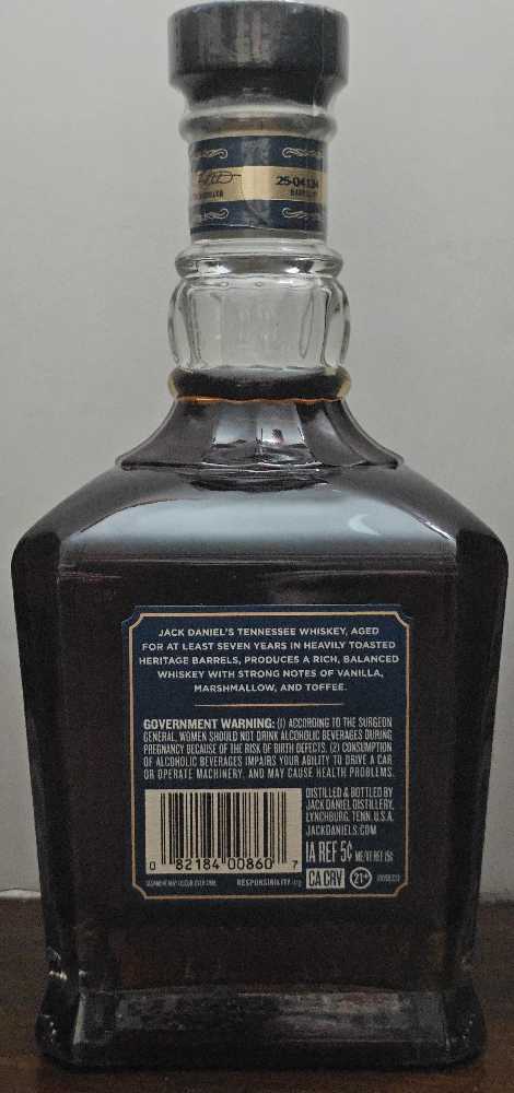 Jack Daniel’s Heritage Barrel 2025 - Jack Daniel Distillery (750 mL) alcohol collectible [Barcode 082184008607] - Main Image 2
