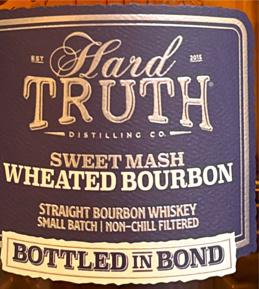 Hard Truth Sweet Mash Wheated Bourbon Bib In Bond Bottled - Hard Truth Distilling Co. (750 mL) alcohol collectible [Barcode 850003649931] - Main Image 2