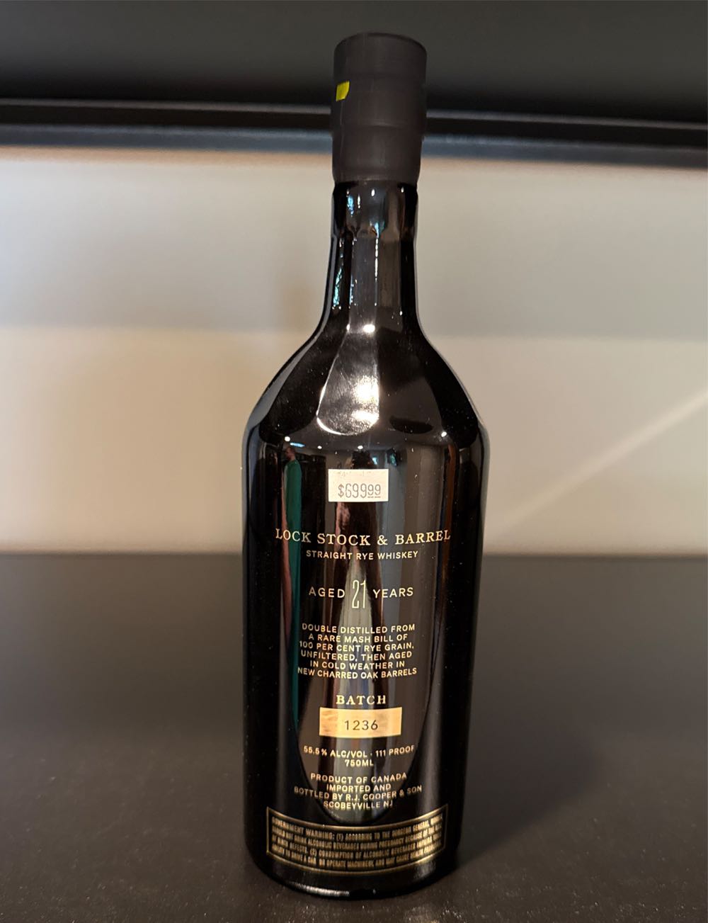 Lock Stock & Barrel 21 Year Straight Rye Whiskey Private Selection 750ml Master Price Book Whisky De  alcohol collectible [Barcode 898804005099] - Main Image 2