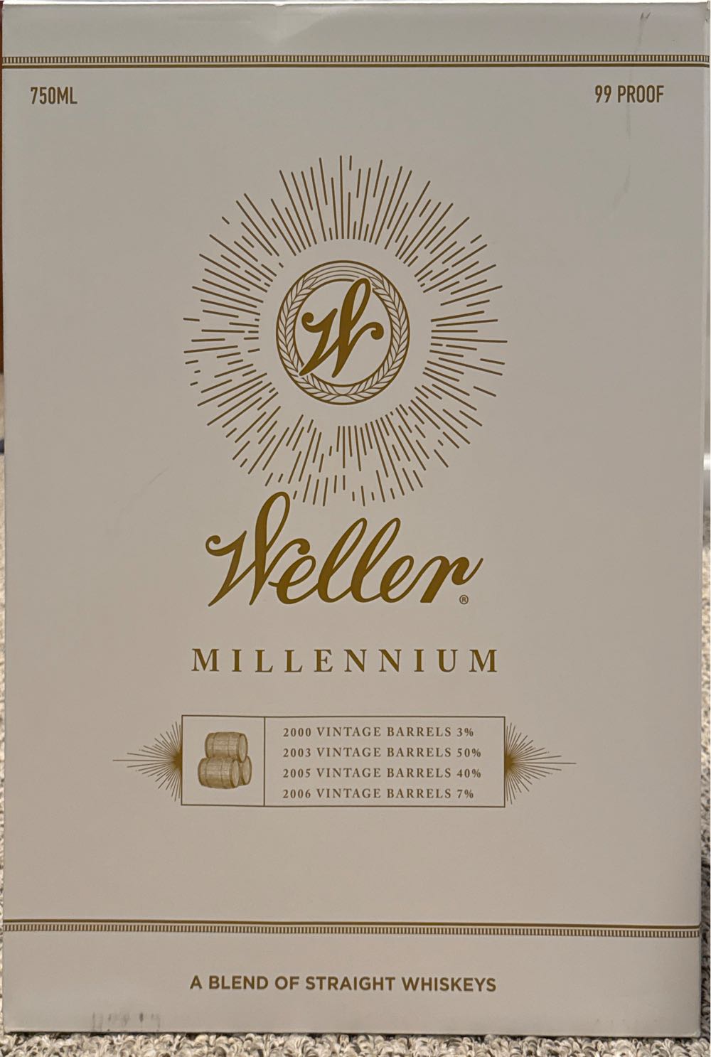 Weller Millennium - Buffalo Trace Distillery (750 mL) alcohol collectible [Barcode 10088004059566] - Main Image 2